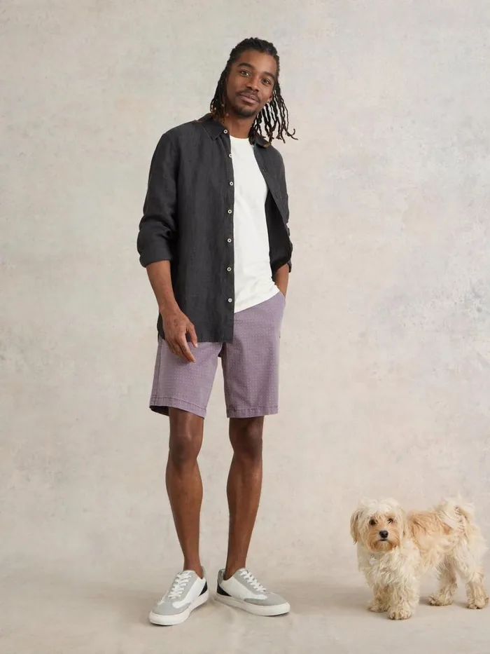 White Stuff SHORTS Ditsy Chino Short Pink Print 8211 Men