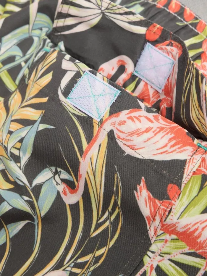 White Stuff SHORTS Flamingo Swimshort Black Print 8211 Men White Stuff SHORTS Flamingo Swimshort Black Print 8211 Men