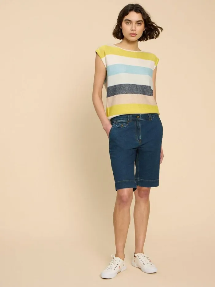 White Stuff SHORTS Hayley Denim Shorts Mid Denim 8211 Women