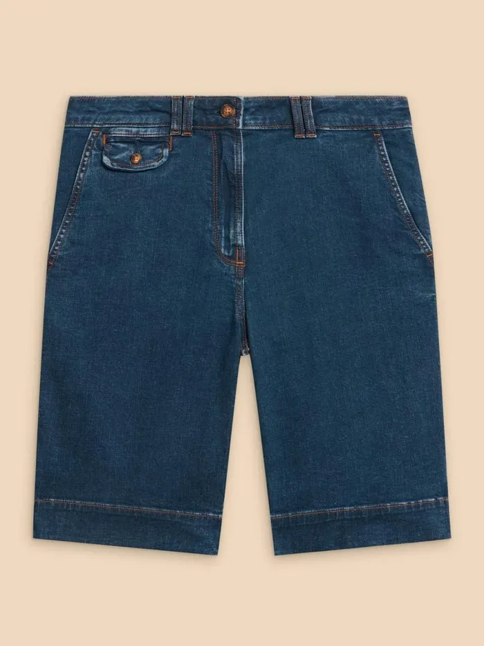 White Stuff SHORTS Hayley Denim Shorts Mid Denim 8211 Women White Stuff SHORTS Hayley Denim Shorts Mid Denim 8211 Women