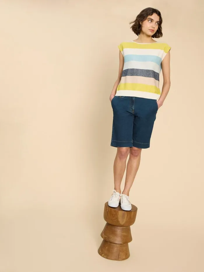 White Stuff SHORTS Hayley Denim Shorts Mid Denim 8211 Women White Stuff SHORTS Hayley Denim Shorts Mid Denim 8211 Women