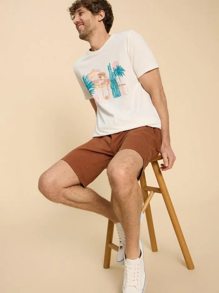 White Stuff SHORTS Palmer Drawstring Short Mid Brown 8211 Men