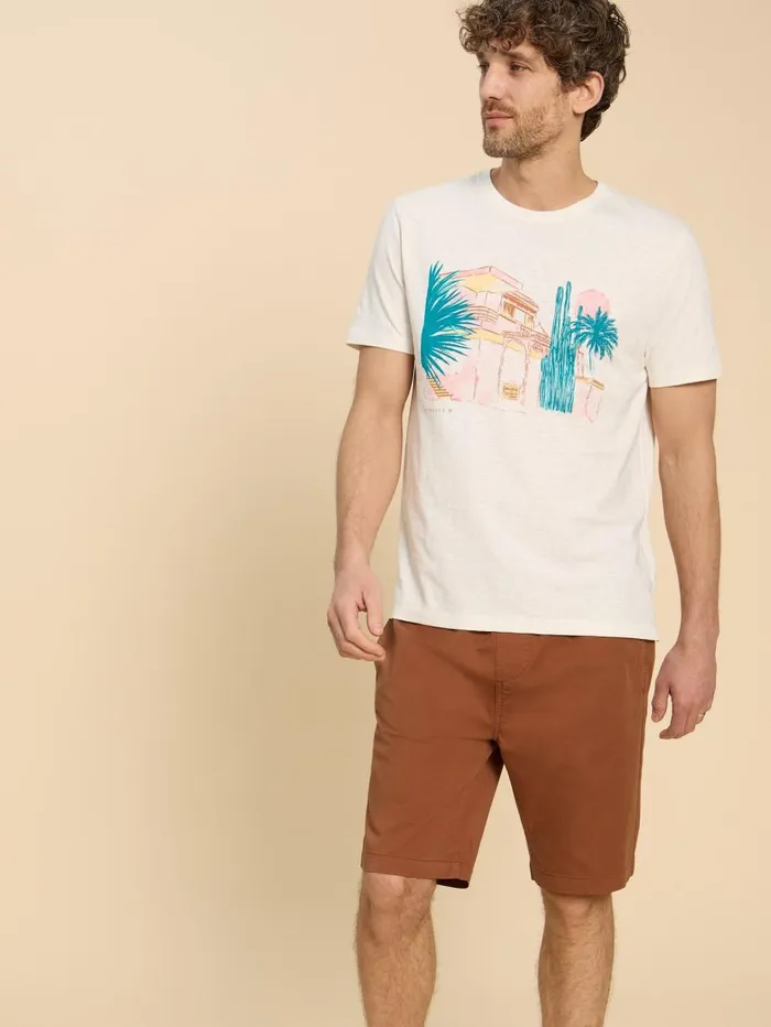 White Stuff SHORTS Palmer Drawstring Short Mid Brown 8211 Men White Stuff SHORTS Palmer Drawstring Short Mid Brown 8211 Men