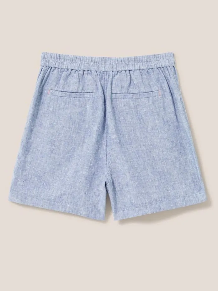 White Stuff SHORTS Rowena Linen Short Chambray Blue 8211 Women White Stuff SHORTS Rowena Linen Short Chambray Blue 8211 Women