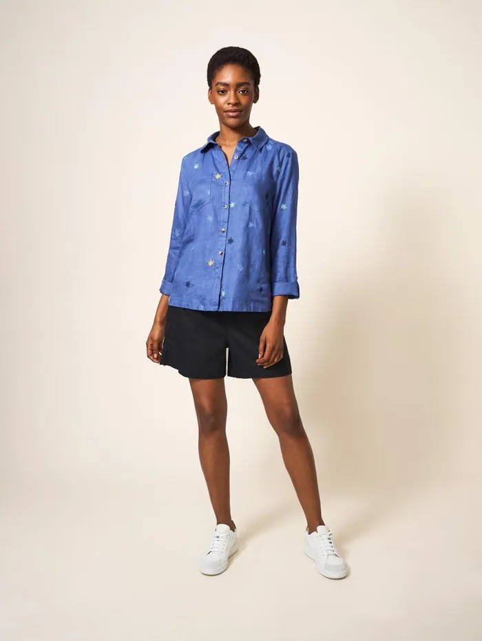 White Stuff SHORTS Rowena Linen Short Pure Black 8211 Women White Stuff SHORTS Rowena Linen Short Pure Black 8211 Women