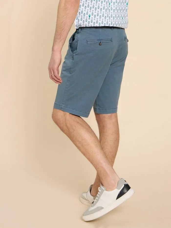 White Stuff SHORTS Sutton Organic Chino Short Mid Blue 8211 Men White Stuff SHORTS Sutton Organic Chino Short Mid Blue 8211 Men