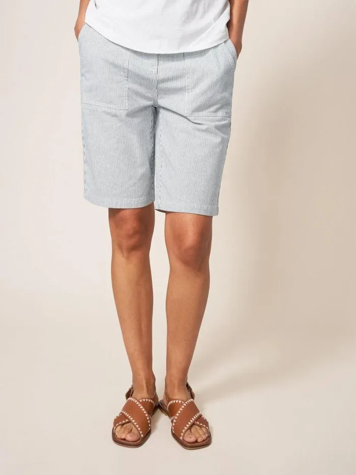 White Stuff SHORTS Twister Chino Short Ivory Multi 8211 Women
