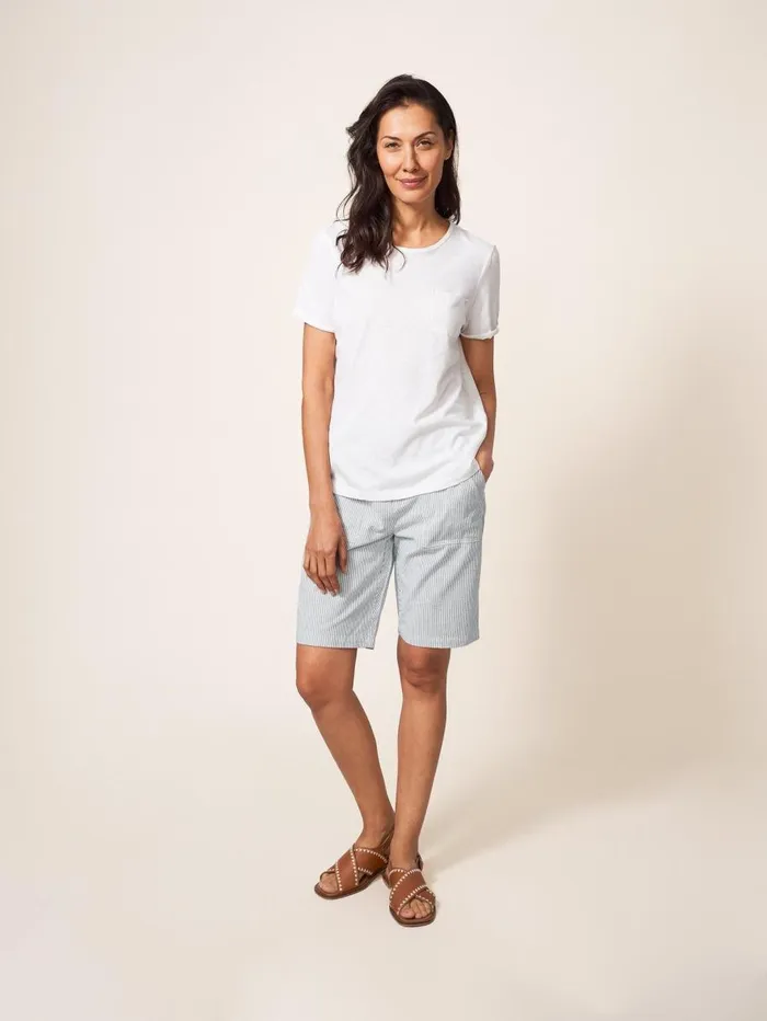 White Stuff SHORTS Twister Chino Short Ivory Multi 8211 Women White Stuff SHORTS Twister Chino Short Ivory Multi 8211 Women