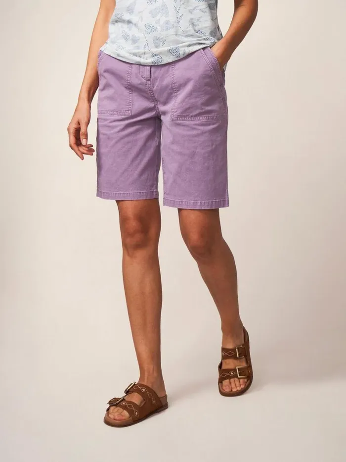 White Stuff SHORTS Twister Chino Short Light Plum 8211 Women