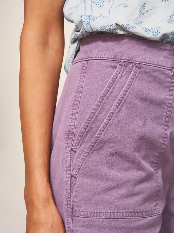 White Stuff SHORTS Twister Chino Short Light Plum 8211 Women White Stuff SHORTS Twister Chino Short Light Plum 8211 Women