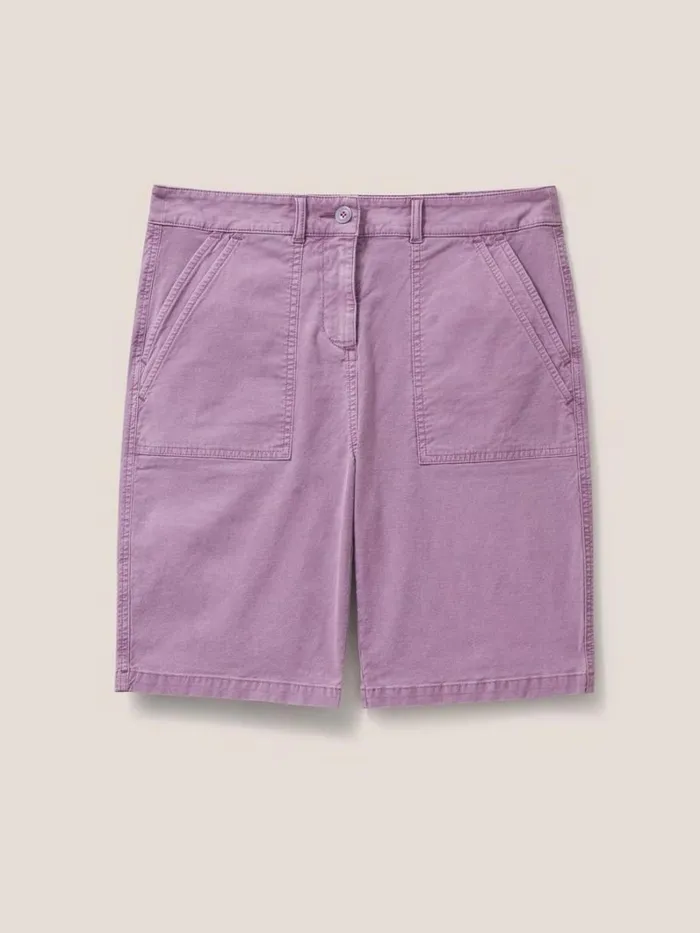 White Stuff SHORTS Twister Chino Short Light Plum 8211 Women White Stuff SHORTS Twister Chino Short Light Plum 8211 Women