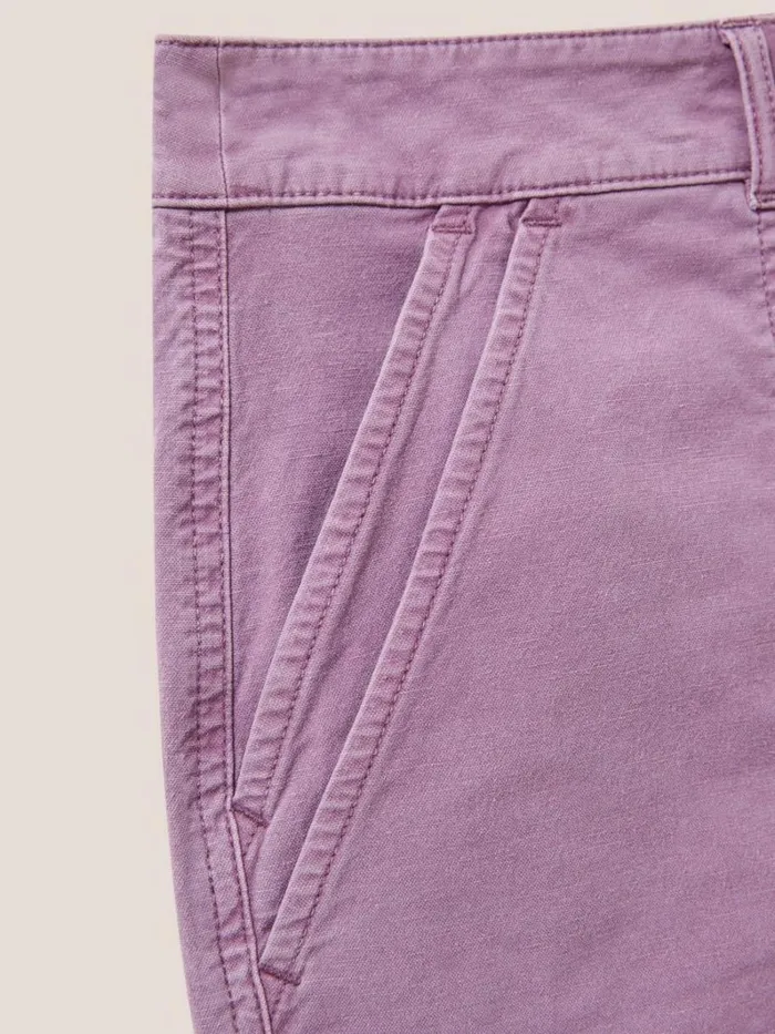White Stuff SHORTS Twister Chino Short Light Plum 8211 Women White Stuff SHORTS Twister Chino Short Light Plum 8211 Women