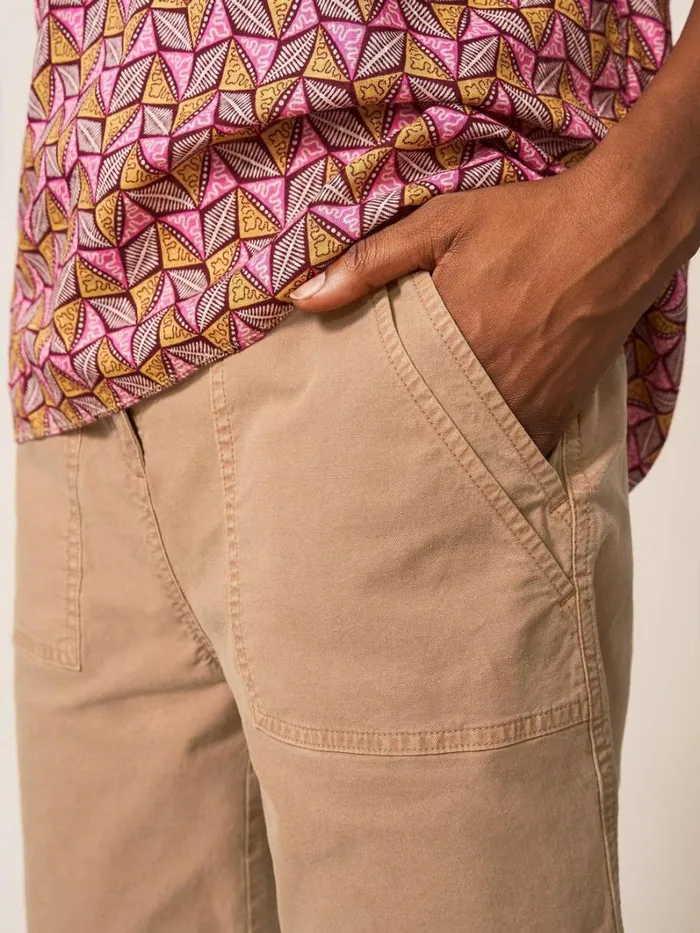 White Stuff SHORTS Twister Chino Short Mid Tan 8211 Women White Stuff SHORTS Twister Chino Short Mid Tan 8211 Women