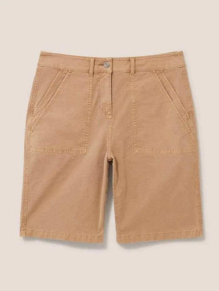 White Stuff SHORTS Twister Chino Short Mid Tan 8211 Women White Stuff SHORTS Twister Chino Short Mid Tan 8211 Women