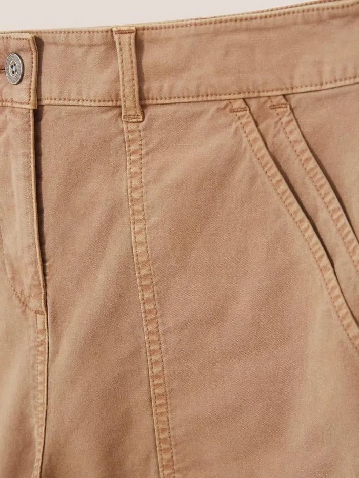 White Stuff SHORTS Twister Chino Short Mid Tan 8211 Women White Stuff SHORTS Twister Chino Short Mid Tan 8211 Women