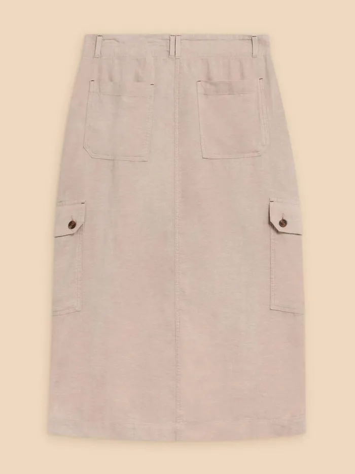 White Stuff SKIRTS Arabella Linen Blend Skirt Light Natural 8211 Women White Stuff SKIRTS Arabella Linen Blend Skirt Light Natural 8211 Women
