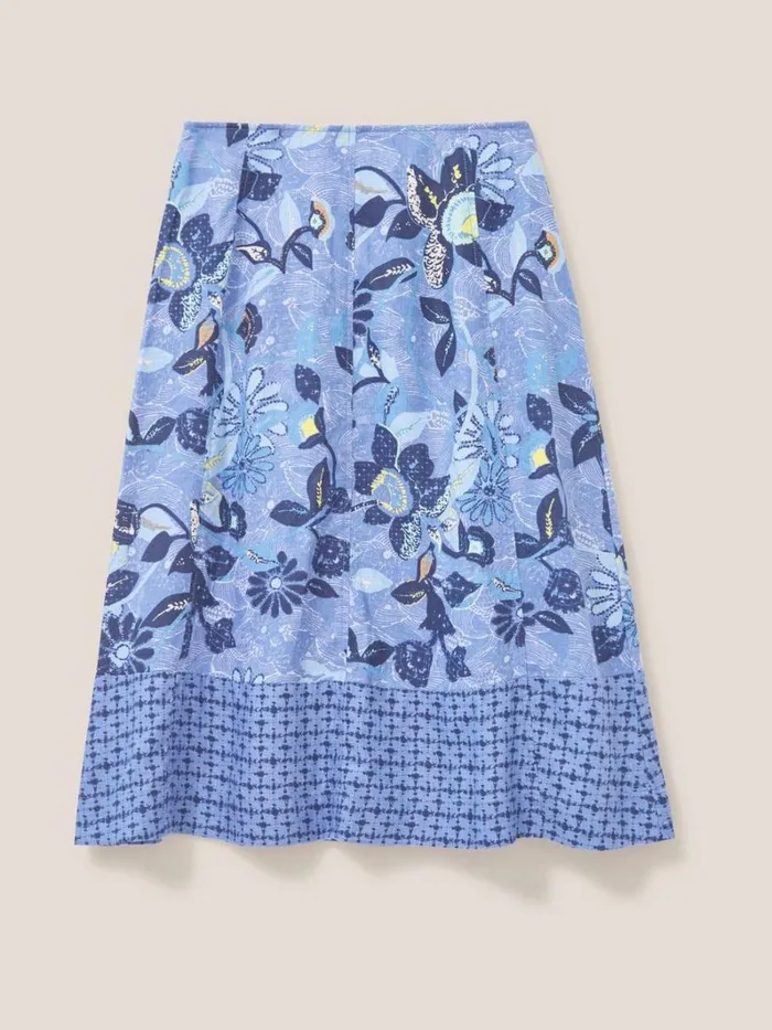 White Stuff SKIRTS Ciara Linen Skirt Blue Multi 8211 Women White Stuff SKIRTS Ciara Linen Skirt Blue Multi 8211 Women