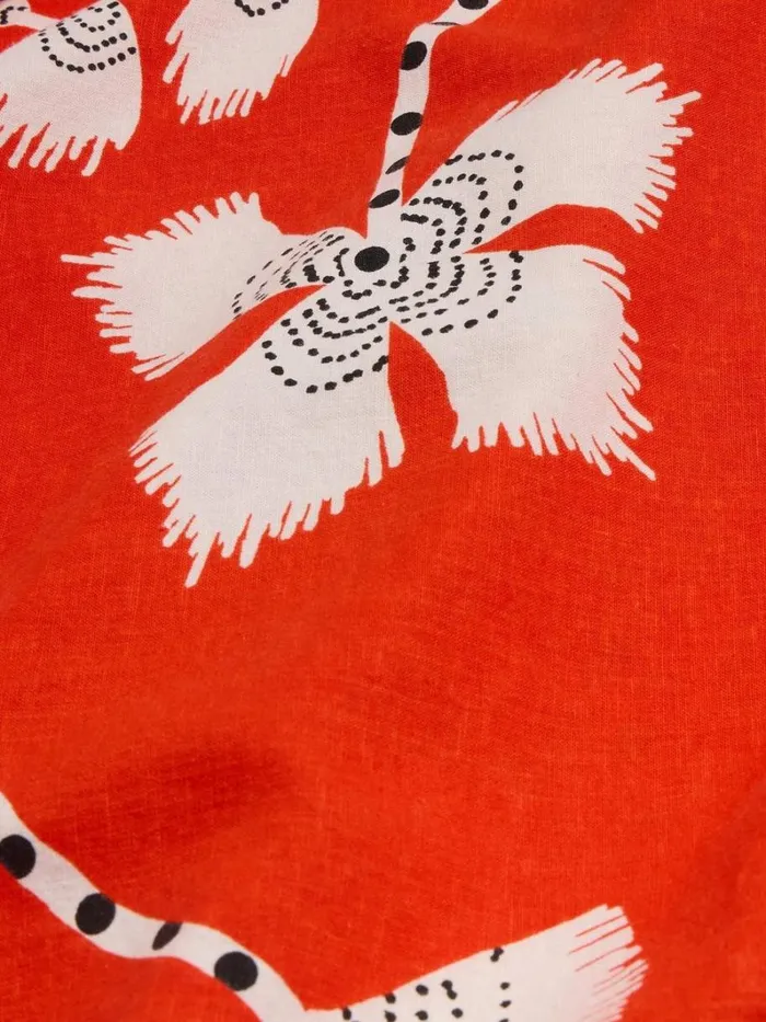 White Stuff SKIRTS Clemence Linen Blend Skirt Red Print 8211 Women White Stuff SKIRTS Clemence Linen Blend Skirt Red Print 8211 Women