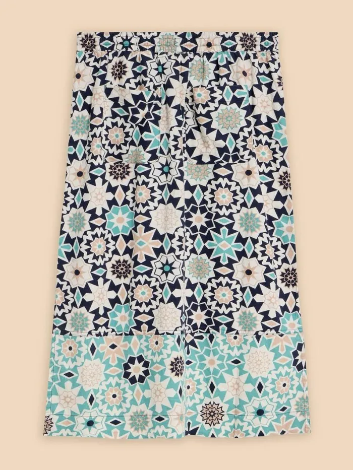 White Stuff SKIRTS Elle Linen Blend Skirt Navy Print 8211 Women White Stuff SKIRTS Elle Linen Blend Skirt Navy Print 8211 Women
