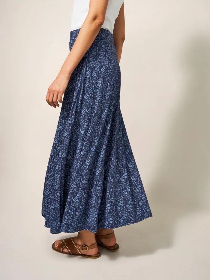White Stuff SKIRTS Jada Eco Vero Maxi Skirt Navy Print 8211 Women White Stuff SKIRTS Jada Eco Vero Maxi Skirt Navy Print 8211 Women