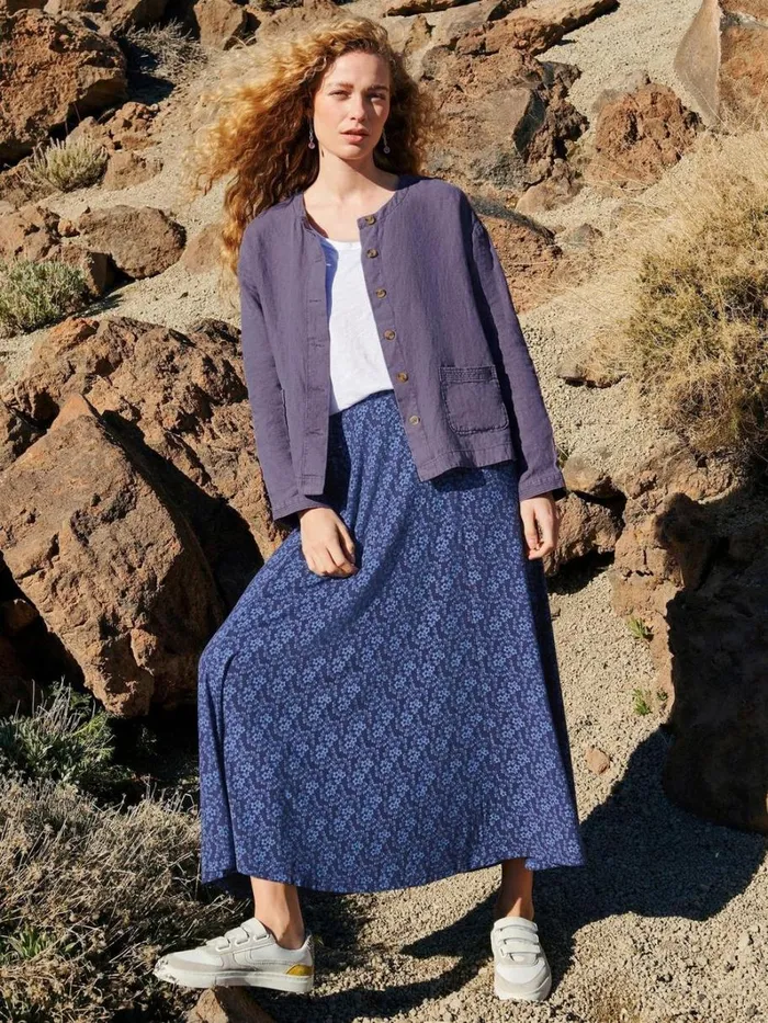 White Stuff SKIRTS Jada Eco Vero Maxi Skirt Navy Print 8211 Women White Stuff SKIRTS Jada Eco Vero Maxi Skirt Navy Print 8211 Women
