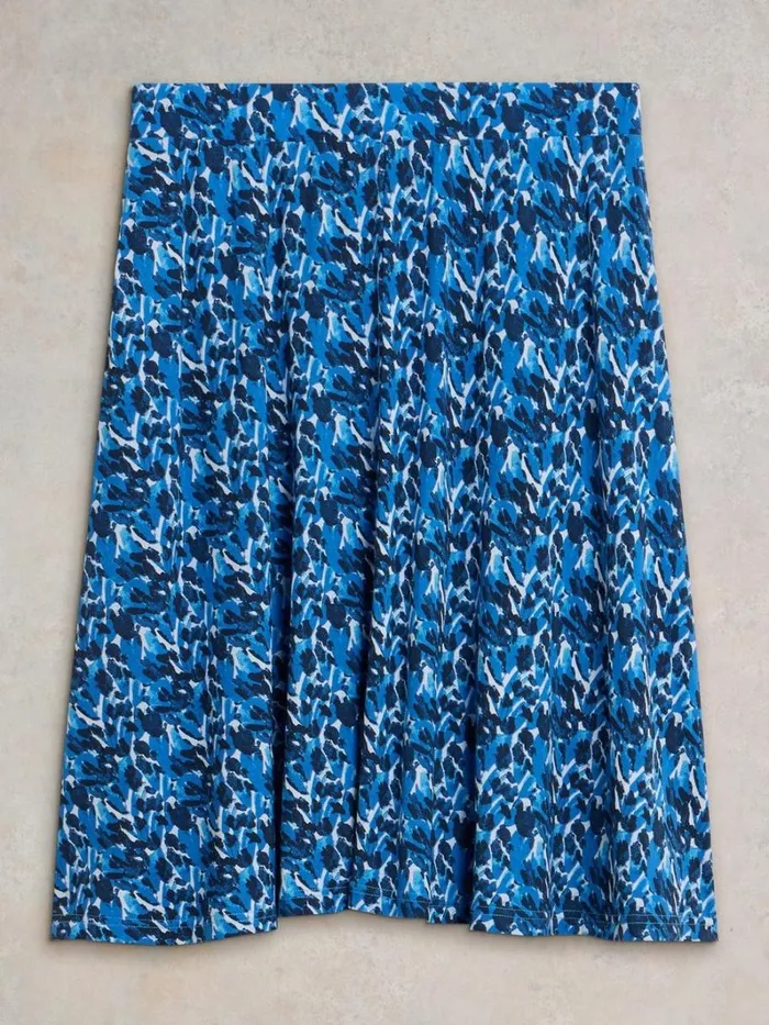 White Stuff SKIRTS Jade Eco Vero Jersey Skirt Blue Print 8211 Women White Stuff SKIRTS Jade Eco Vero Jersey Skirt Blue Print 8211 Women