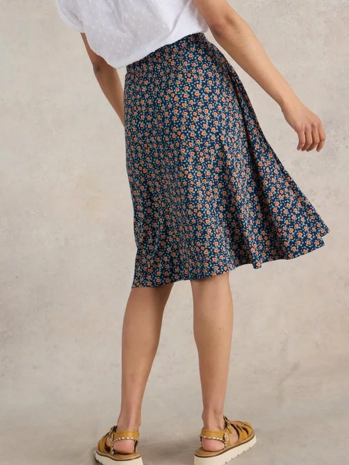 White Stuff SKIRTS Jade Jersey Skirt Navy Print 8211 Women White Stuff SKIRTS Jade Jersey Skirt Navy Print 8211 Women