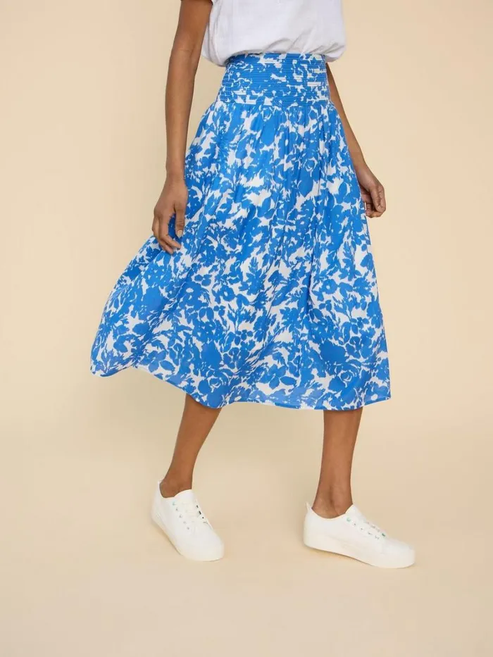 White Stuff SKIRTS Maeva Printed Skirt Ivory Print 8211 Women