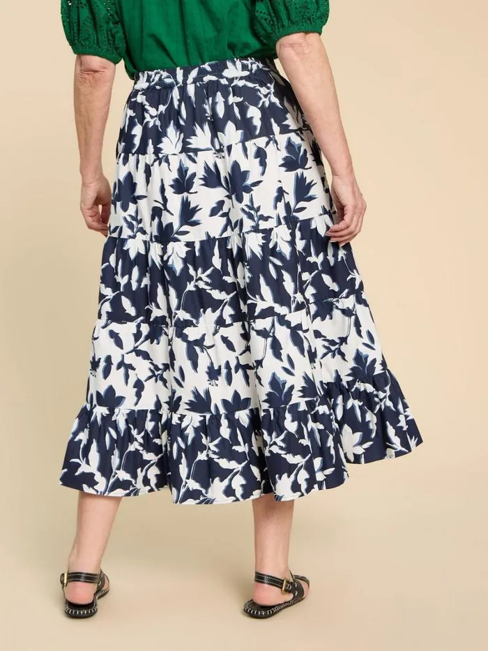 White Stuff SKIRTS Mayra Mixed Print Midi Skirt Navy Print 8211 Women White Stuff SKIRTS Mayra Mixed Print Midi Skirt Navy Print 8211 Women