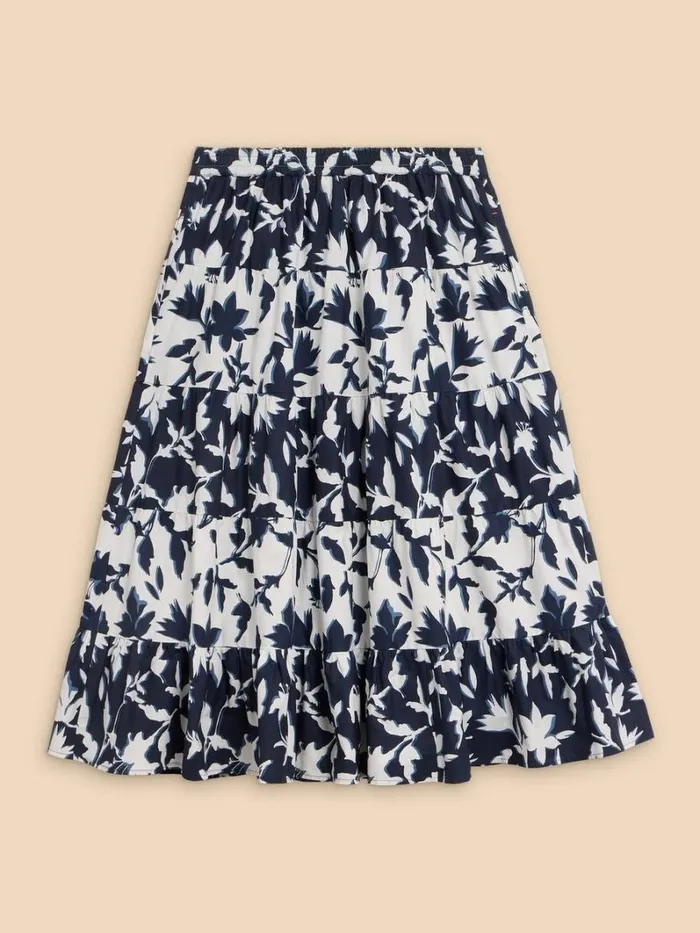 White Stuff SKIRTS Mayra Mixed Print Midi Skirt Navy Print 8211 Women White Stuff SKIRTS Mayra Mixed Print Midi Skirt Navy Print 8211 Women