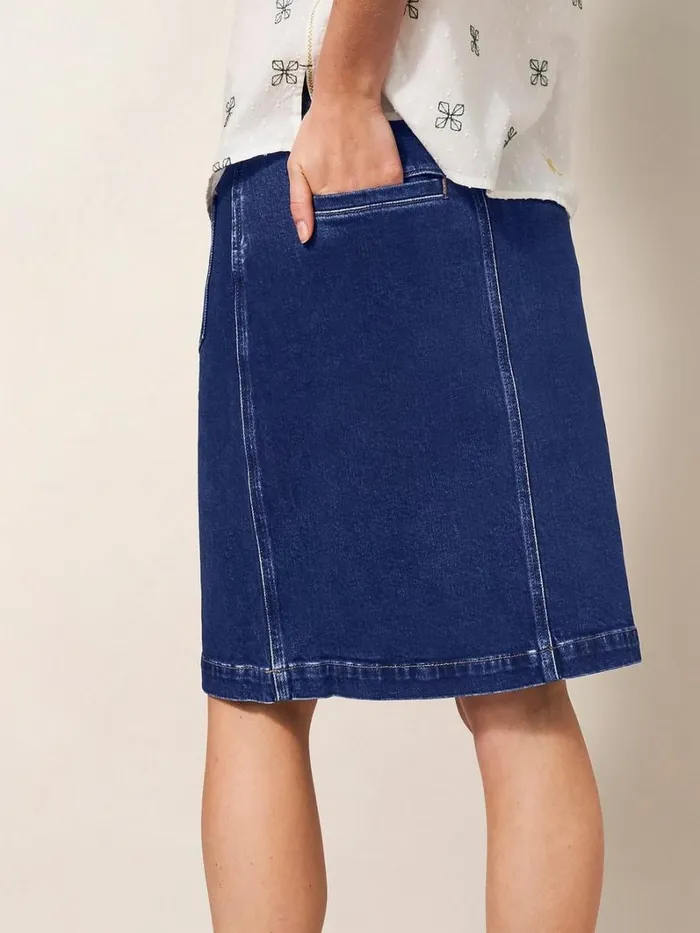 White Stuff SKIRTS Melody Denim Skirt Dk Denim 8211 Women White Stuff SKIRTS Melody Denim Skirt Dk Denim 8211 Women