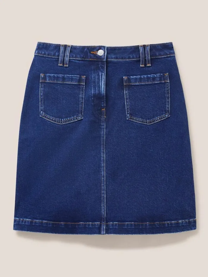 White Stuff SKIRTS Melody Denim Skirt Dk Denim 8211 Women White Stuff SKIRTS Melody Denim Skirt Dk Denim 8211 Women