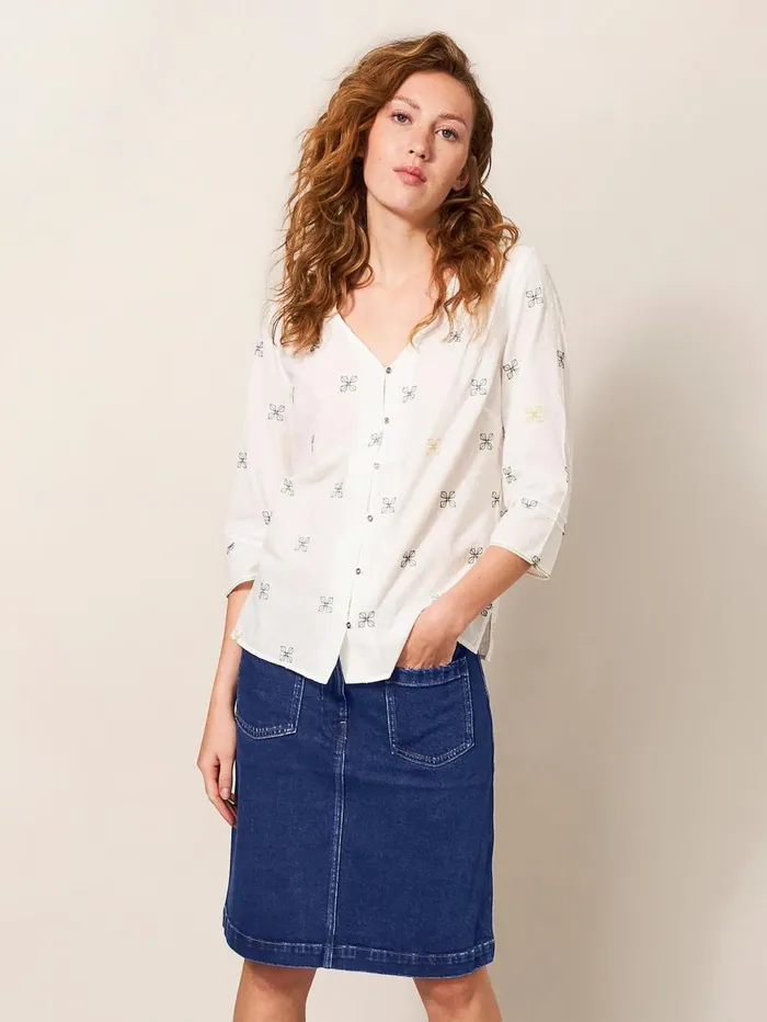 White Stuff SKIRTS Melody Denim Skirt Dk Denim 8211 Women White Stuff SKIRTS Melody Denim Skirt Dk Denim 8211 Women