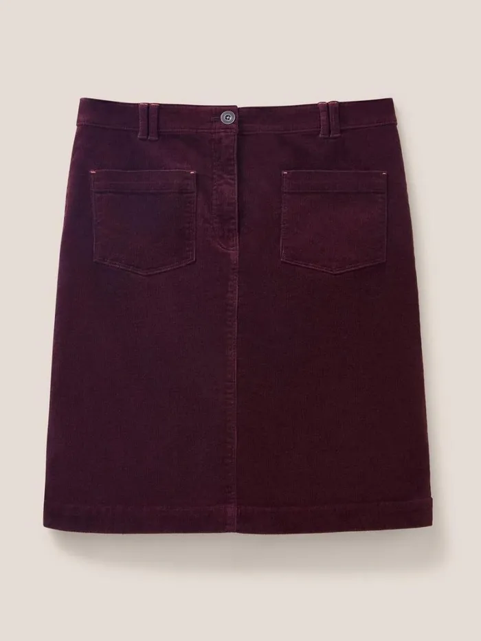 White Stuff SKIRTS Melody Organic Cord Skirt Dk Plum 8211 Women White Stuff SKIRTS Melody Organic Cord Skirt Dk Plum 8211 Women