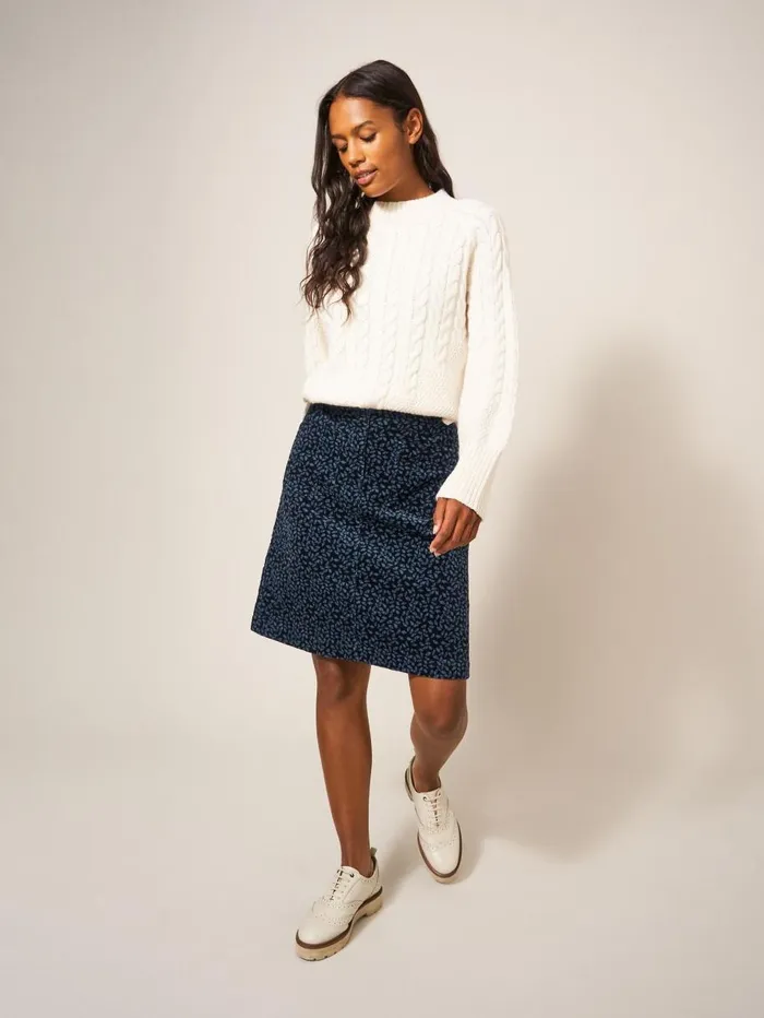 White Stuff SKIRTS Melody Organic Cord Skirt Grey Multi 8211 Women White Stuff SKIRTS Melody Organic Cord Skirt Grey Multi 8211 Women