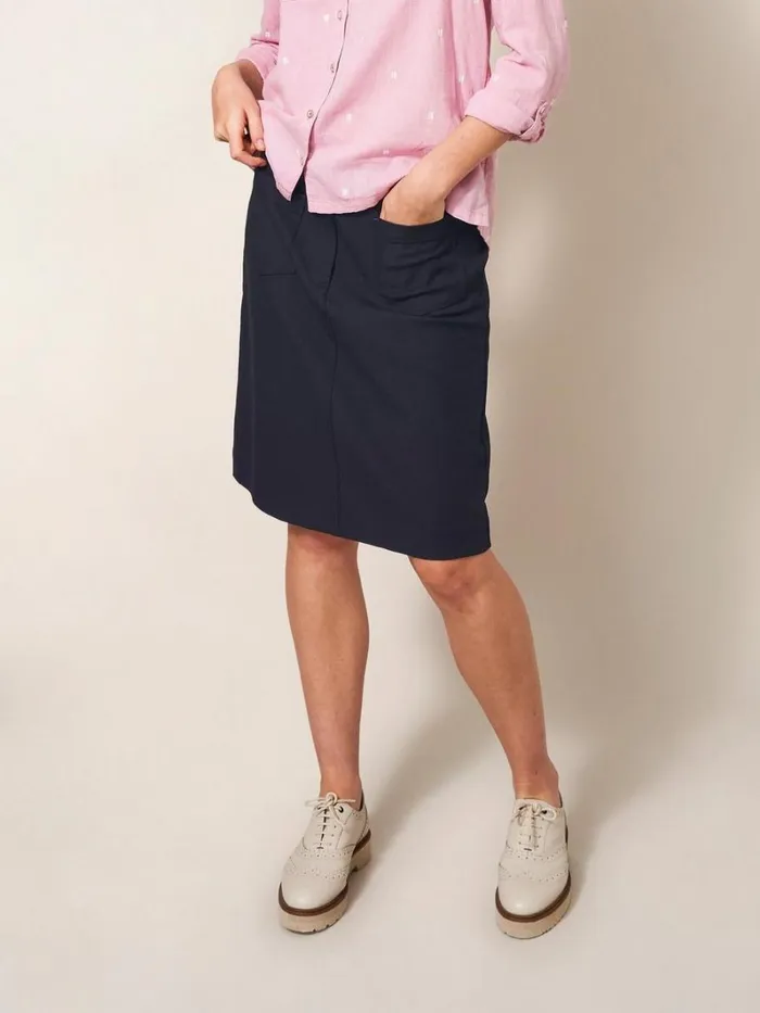 White Stuff SKIRTS Melody Stretch Skirt Pure Black 8211 Women White Stuff SKIRTS Melody Stretch Skirt Pure Black 8211 Women