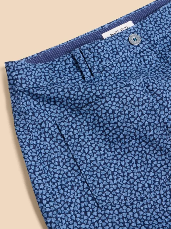 White Stuff SKIRTS Melody Twill Skirt Blue Print 8211 Women White Stuff SKIRTS Melody Twill Skirt Blue Print 8211 Women