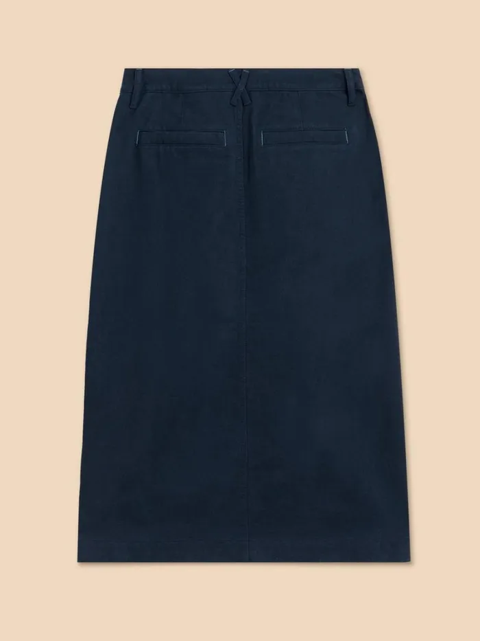White Stuff SKIRTS Penny Midi Skirt Dark Navy 8211 Women White Stuff SKIRTS Penny Midi Skirt Dark Navy 8211 Women
