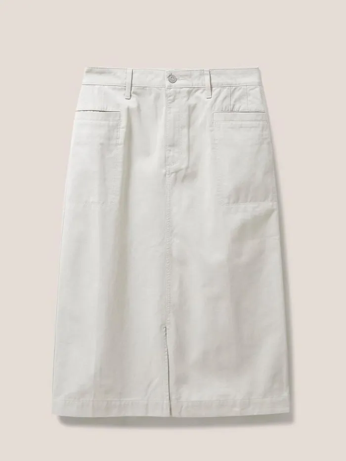 White Stuff SKIRTS Penny Midi Skirt Mid Grey 8211 Women White Stuff SKIRTS Penny Midi Skirt Mid Grey 8211 Women