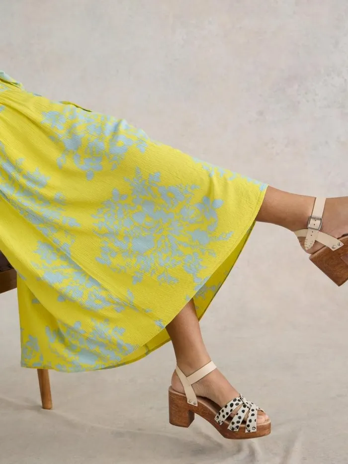 White Stuff SKIRTS Seema Eco Vero Midi Skirt Yellow Print 8211 Women White Stuff SKIRTS Seema Eco Vero Midi Skirt Yellow Print 8211 Women