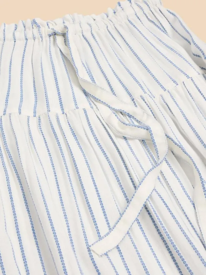 White Stuff SKIRTS Seema Eco Vero Stripe Skirt Ivory Multi 8211 Women White Stuff SKIRTS Seema Eco Vero Stripe Skirt Ivory Multi 8211 Women