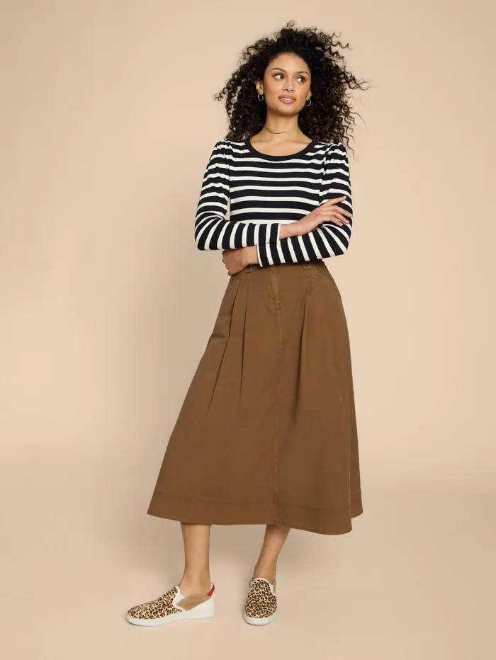 White Stuff SKIRTS Tara Chino Skirt Mid Tan 8211 Women White Stuff SKIRTS Tara Chino Skirt Mid Tan 8211 Women