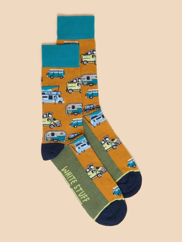 White Stuff SOCKS Campervan Ankle Sock Yellow Multi 8211 Men White Stuff SOCKS Campervan Ankle Sock Yellow Multi 8211 Men
