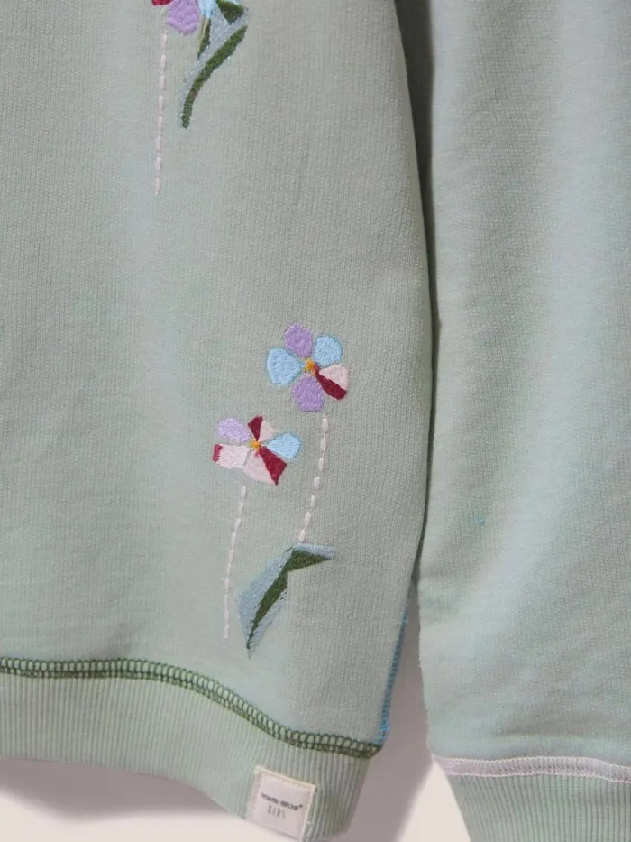 White Stuff SWEATS Bouquet Jersey Sweat Green Multi 8211 Kids White Stuff SWEATS Bouquet Jersey Sweat Green Multi 8211 Kids