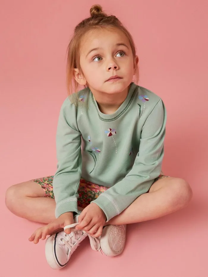 White Stuff SWEATS Bouquet Jersey Sweat Green Multi 8211 Kids White Stuff SWEATS Bouquet Jersey Sweat Green Multi 8211 Kids