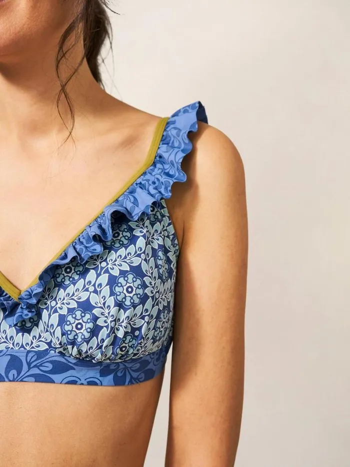 White Stuff SWIMWEAR Beth Bikini Top Blue Multi 8211 Women White Stuff SWIMWEAR Beth Bikini Top Blue Multi 8211 Women