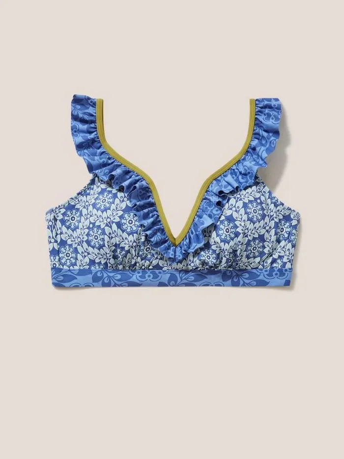 White Stuff SWIMWEAR Beth Bikini Top Blue Multi 8211 Women White Stuff SWIMWEAR Beth Bikini Top Blue Multi 8211 Women