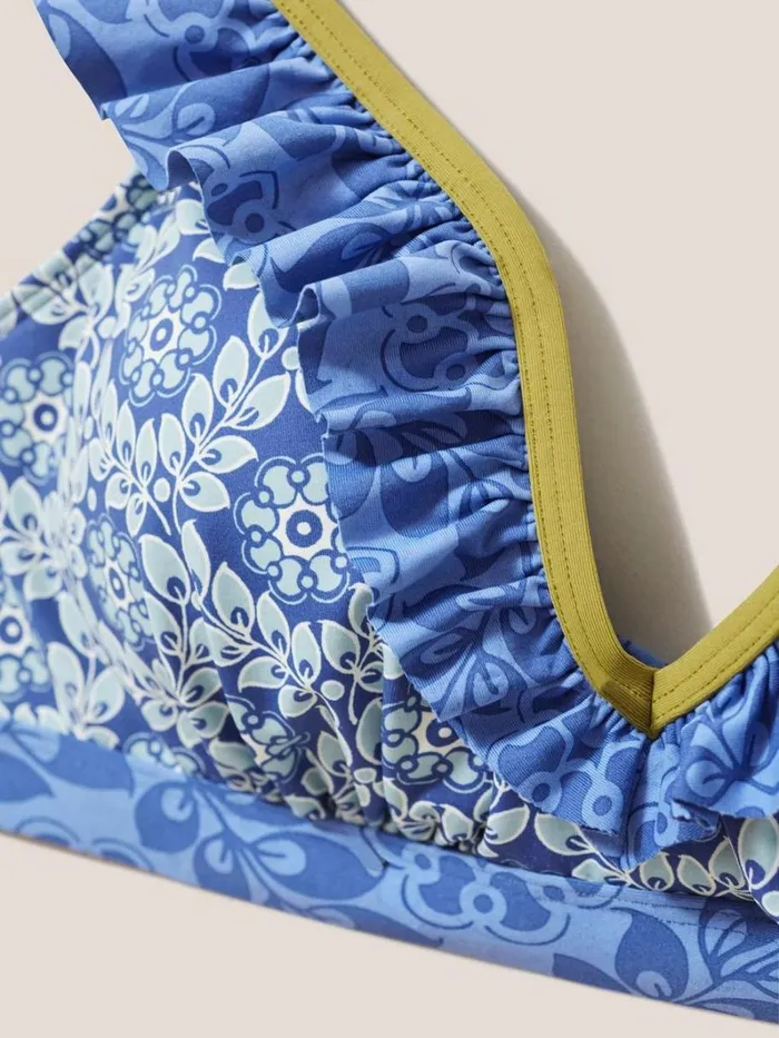 White Stuff SWIMWEAR Beth Bikini Top Blue Multi 8211 Women White Stuff SWIMWEAR Beth Bikini Top Blue Multi 8211 Women