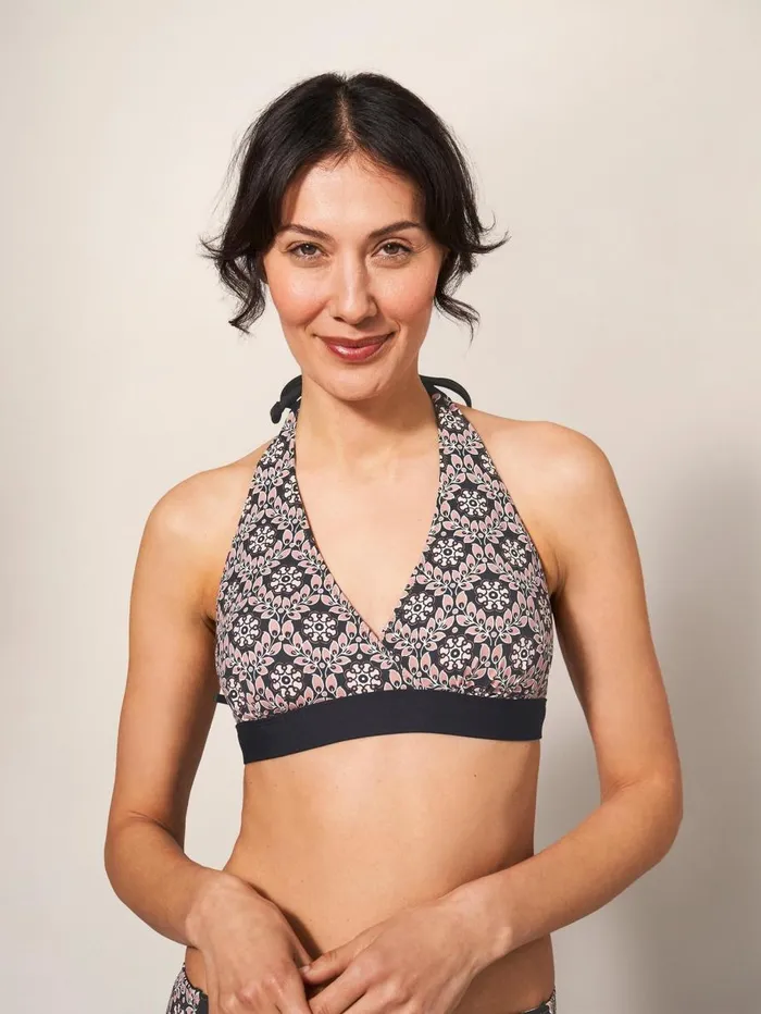 White Stuff SWIMWEAR Sunshine Reversible Bikini Top Black Multi 8211 Women White Stuff SWIMWEAR Sunshine Reversible Bikini Top Black Multi 8211 Women