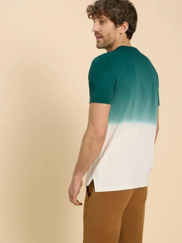 White Stuff TSHIRTS Abersoch Dip Dye SS Tee Teal Multi 8211 Men White Stuff TSHIRTS Abersoch Dip Dye SS Tee Teal Multi 8211 Men
